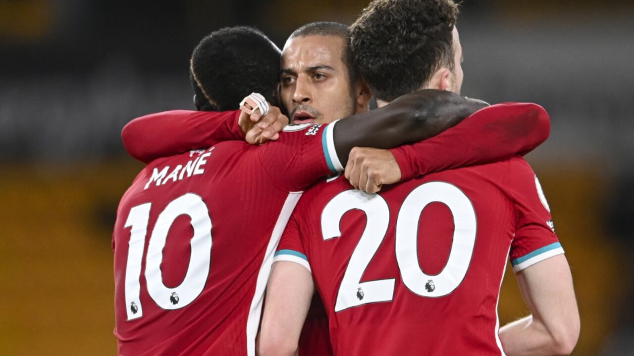 Liverpool venció por la mínima diferencia al Wolverhampton. Foto: AP/Laurence Griffiths