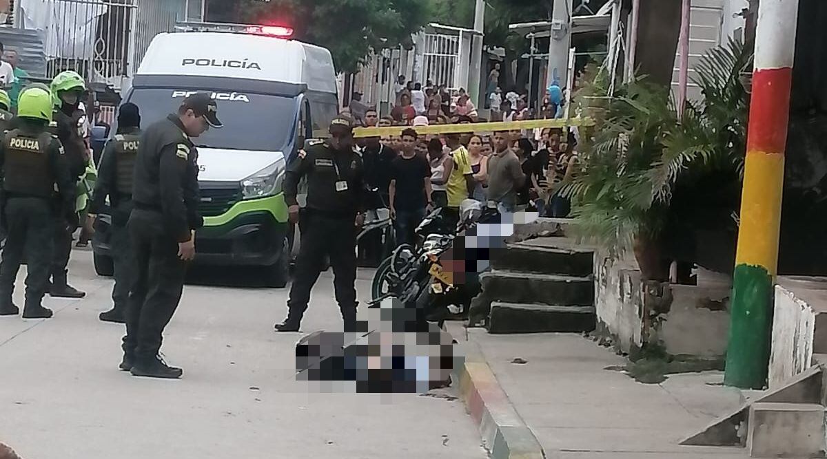 Este es el lugar donde se registró el doble homicidio en Barranquilla.