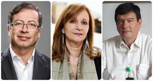 Gustavo Petro, Ángela María Robledo y José Alberto Tejada.