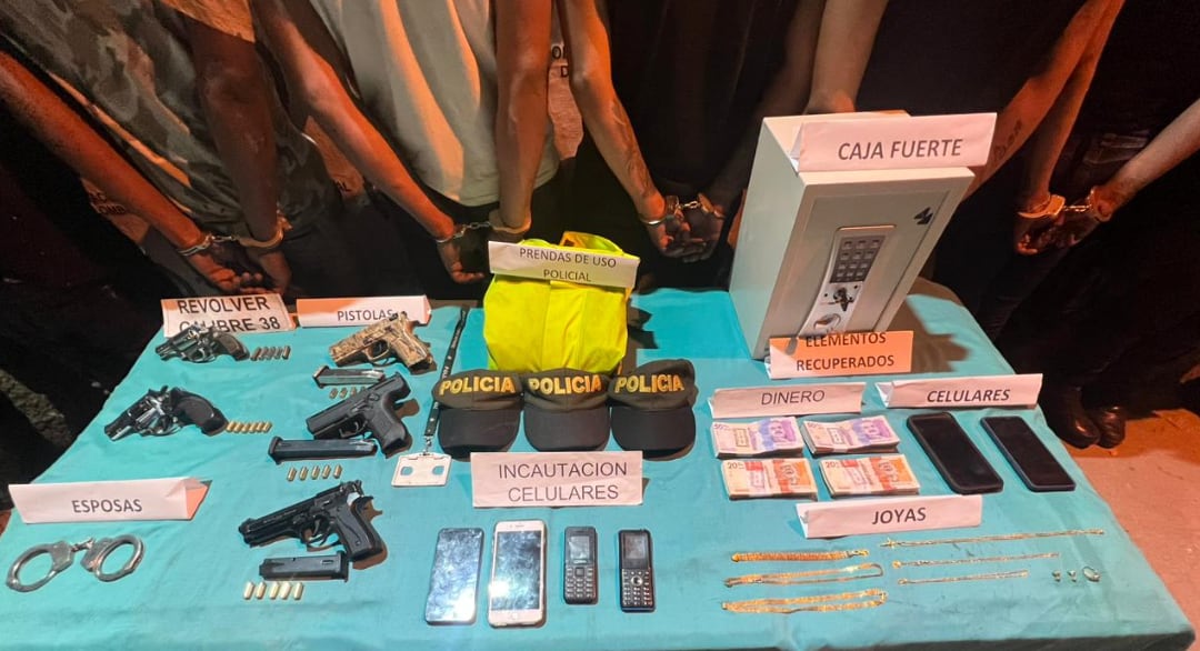 Los operativos permitieron la captura de seis hombres y una mujer