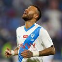 Neymar se lamenta tras una ocasión perdida frente al Damac