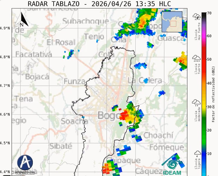 Fuertes lluvias en Cundinamarca dejan emergencias en La Calera: hay viviendas afectadas