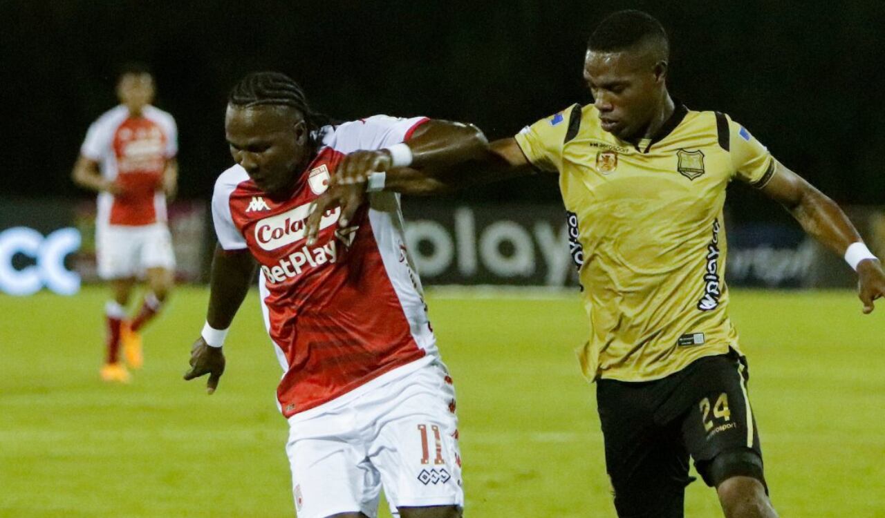Hugo Rodallega no pudo seguir con su buena racha de goles ante Águilas.