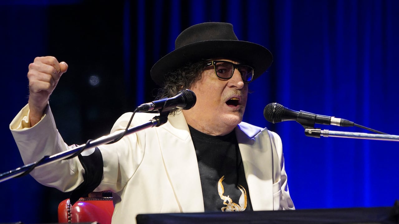 Charly Garcia en la celebración de su cumpleaños 70 en el Centro Cultural Kirchner (Oc 23, 2021).