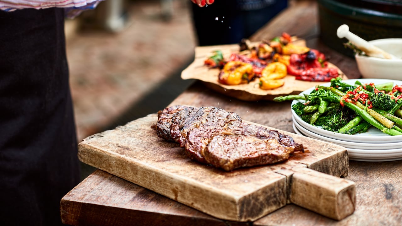 La carne es la protagonista en los asados.