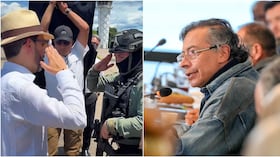 Gustavo Petro no ocultó su molestia por el saludo que uniformados le hacen al presidente electo Abelardo De La Espriella.