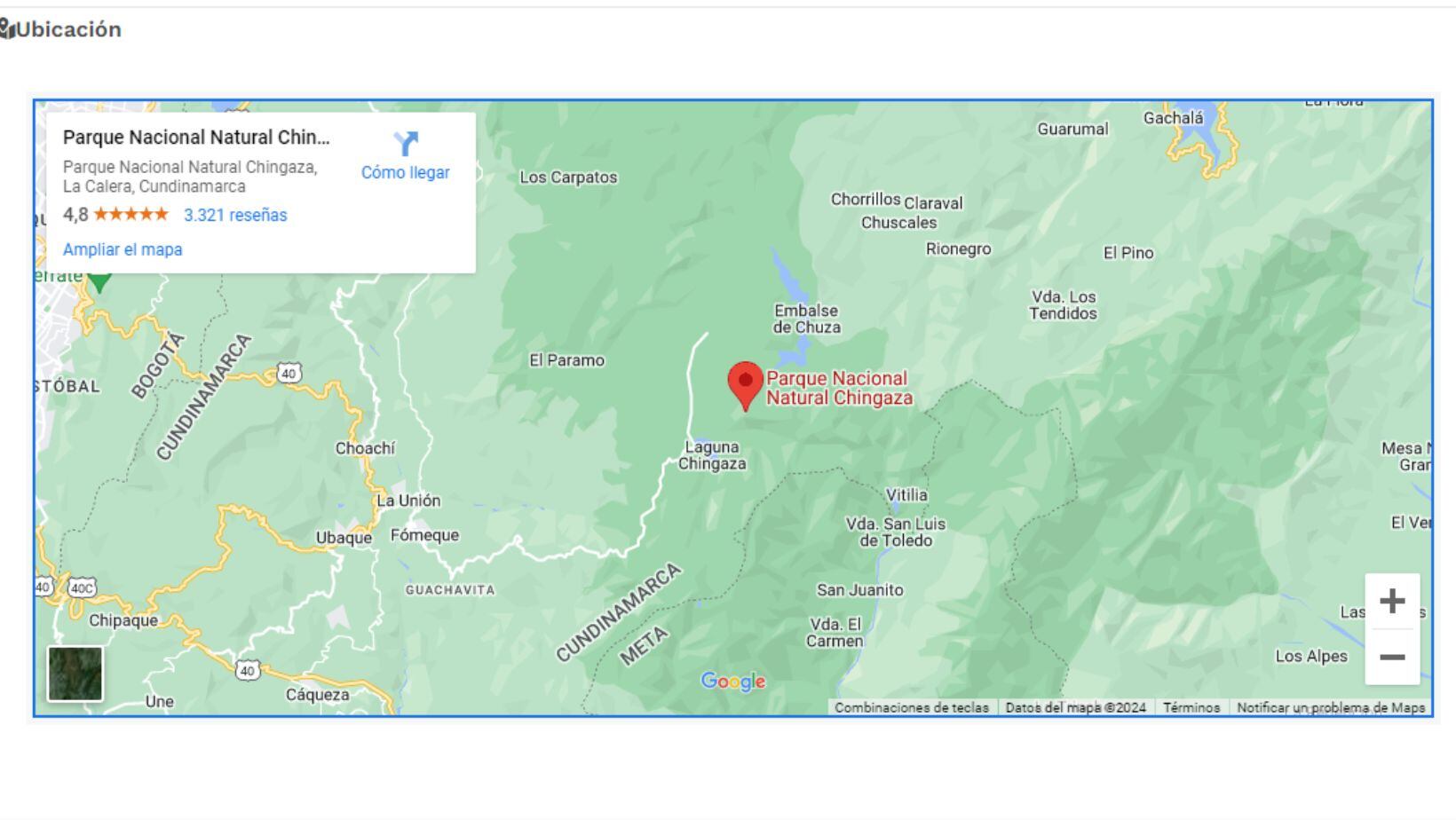 Parque Nacional Chingaza