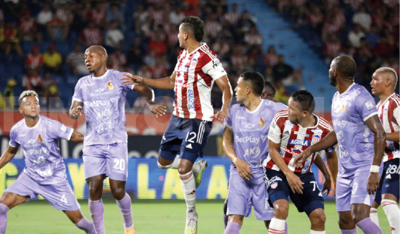 Junior vs. Tolima durante el todos contra todos de la Liga Betplay