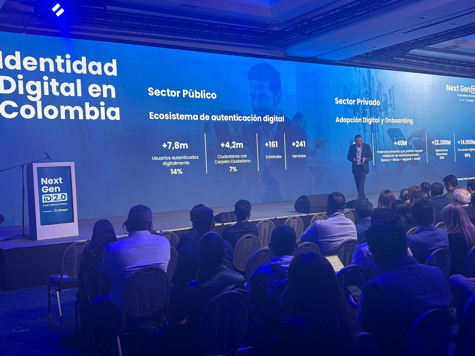 La cifra de colombianos autenticados digitalmente que reveló Simbad Ceballos