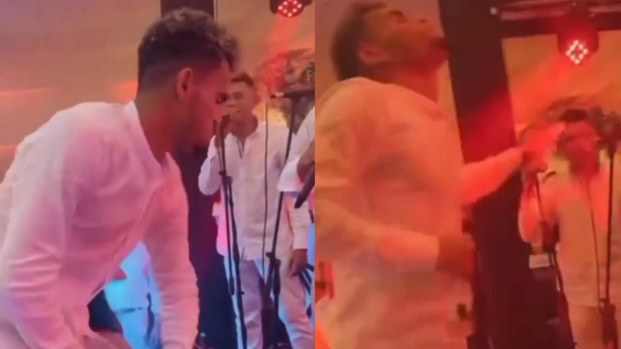 Luis Díaz fue el alma de la fiesta celebrando el matrimonio de sus padres