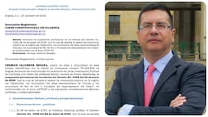 El reconocido abogado Germán Calderón y su solicitud ante la Corte Constitucional.