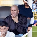 Zinedine Zidane, decepcionado por el debut de su hijo, Luca Zidane.