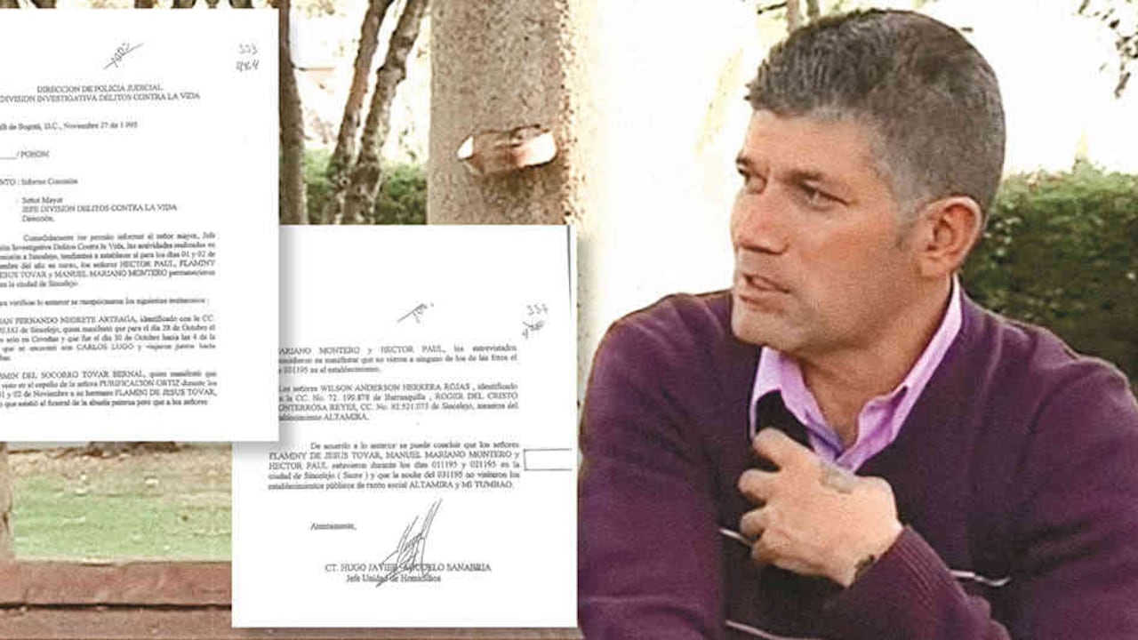 Héctor Paul Flórez fue condenado a 40 años de cárcel por el magnicido. Según este documento de la Dijín de 1995, él no estaba en Bogotá en la fecha del crimen.