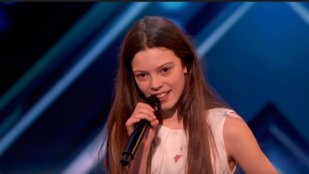 La pequeña artista cautivó a los jurados con su presentación.