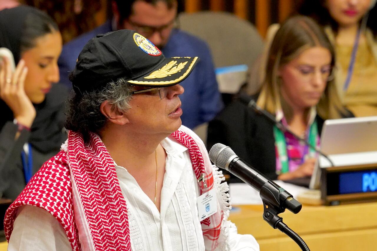 El presidente, Gustavo Petro, el 26 de septiembre de 2025 en Nueva York (Estados Unidos)