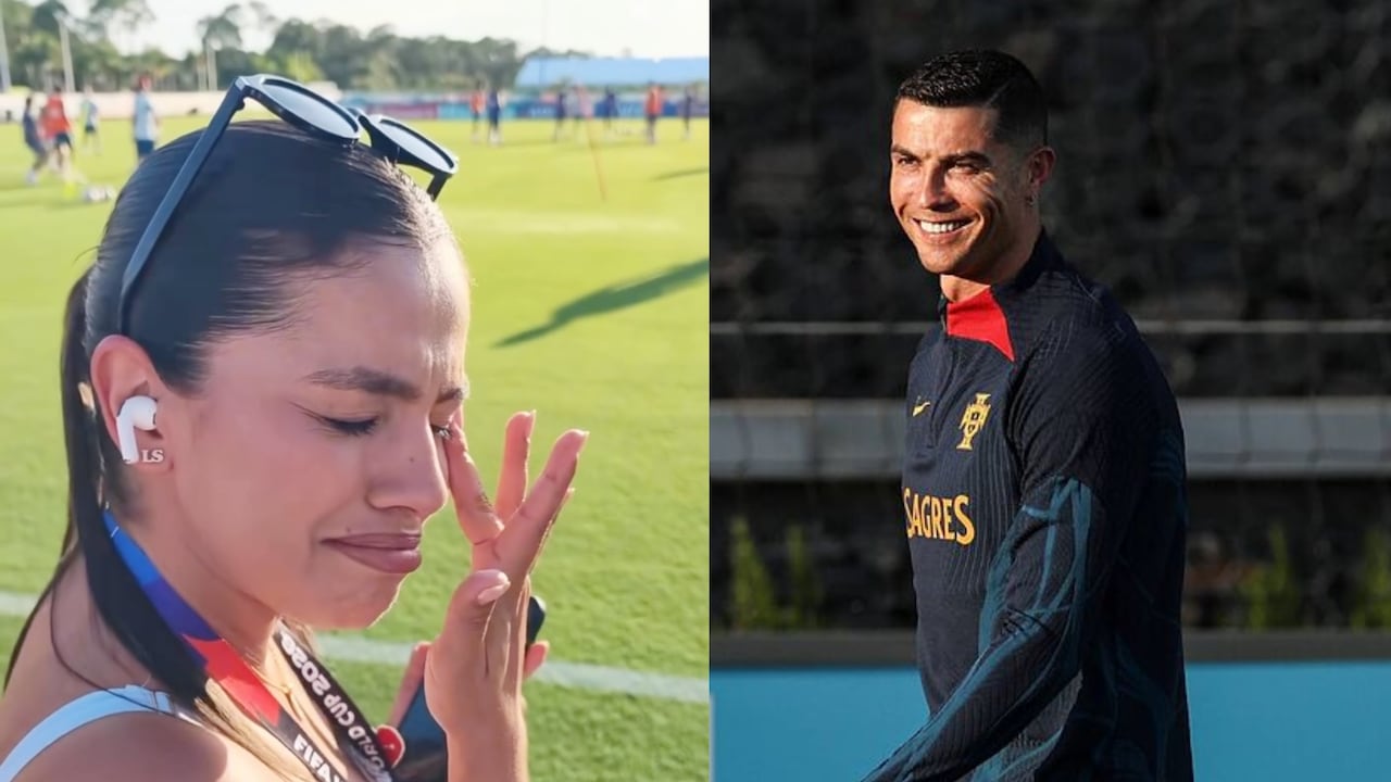 Sheyla García y su emotiva reacción tras el saludo de Cristiano Ronaldo.