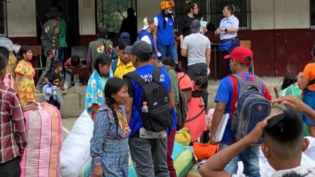 Indígenas Emberá agredieron a funcionarios de la Alcaldía de Bogotá. Imagen de referencia.