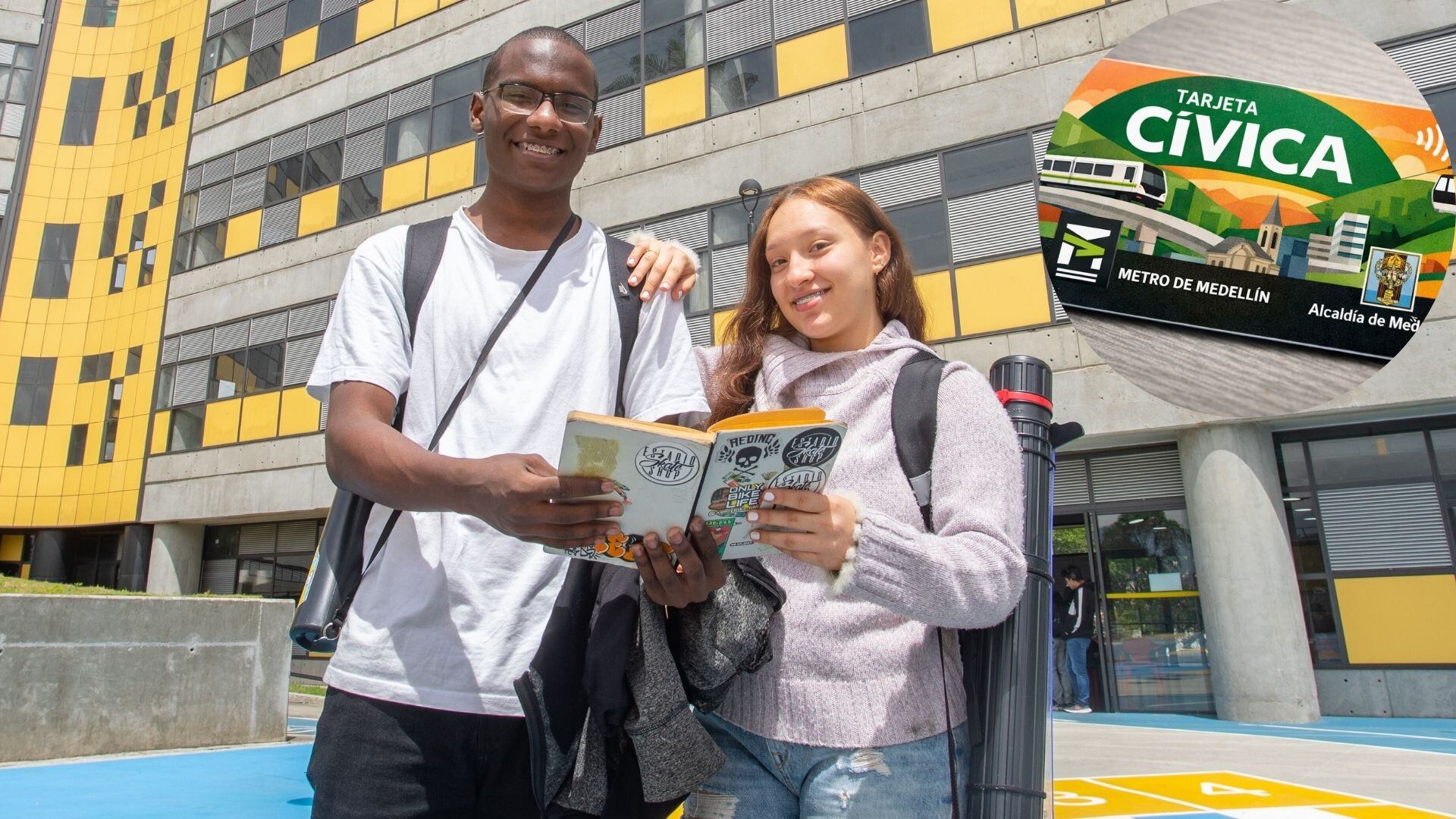 Tarjeta Cívica del Metro de Medellín, utilizada por miles de estudiantes en Medellín para acceder a recargas del subsidio de transporte escolar otorgado por la Alcaldía de Medellín.