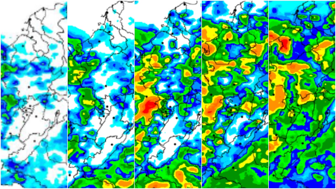 El pronóstico del Ideam entre el 29 de diciembre de 2025 y el 2 de enero de 2026
