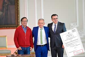 Presidente Gustavo Petro, Carlos Ramón González, Olmedo López
Posesión de Olmedo López