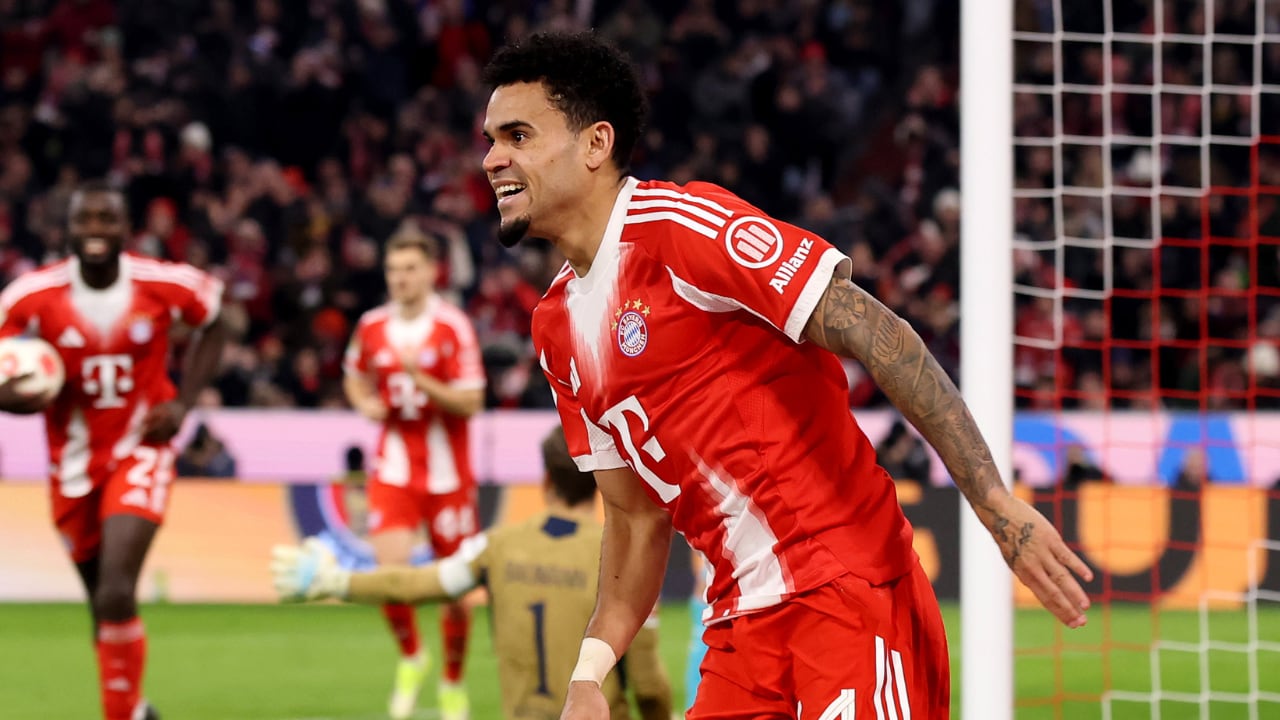 Luis Díaz, colombiano al servicio del Bayern Múnich y titular indiscutido.