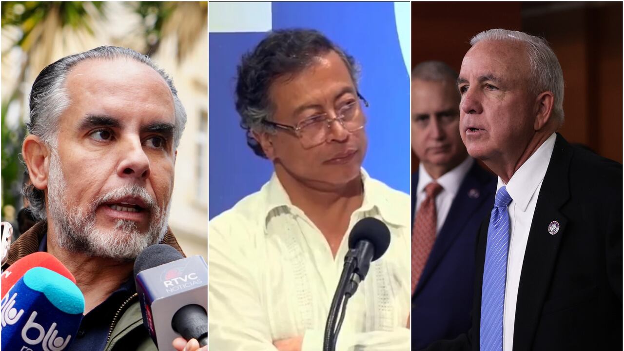 Armando Benedetti, Gustavo Petro y Carlos Giménez