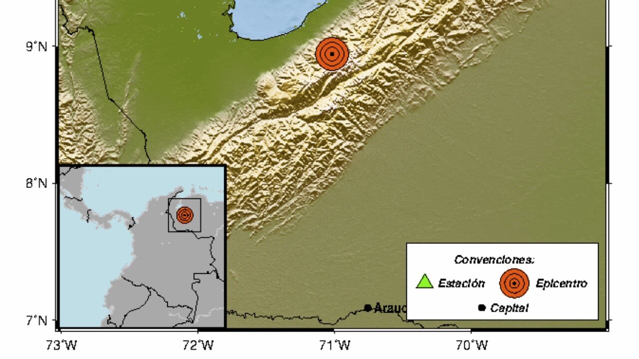 Los movimientos telúricos se presentaron en la madrugada del martes 1de marzo