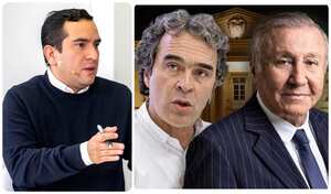 Edward Rodríguez, Sergio Fajardo y Rodolfo Hernández