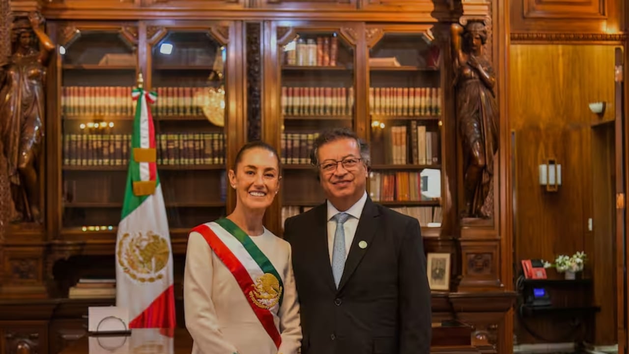 Claudia Sheinbaum y Gustavo Petro