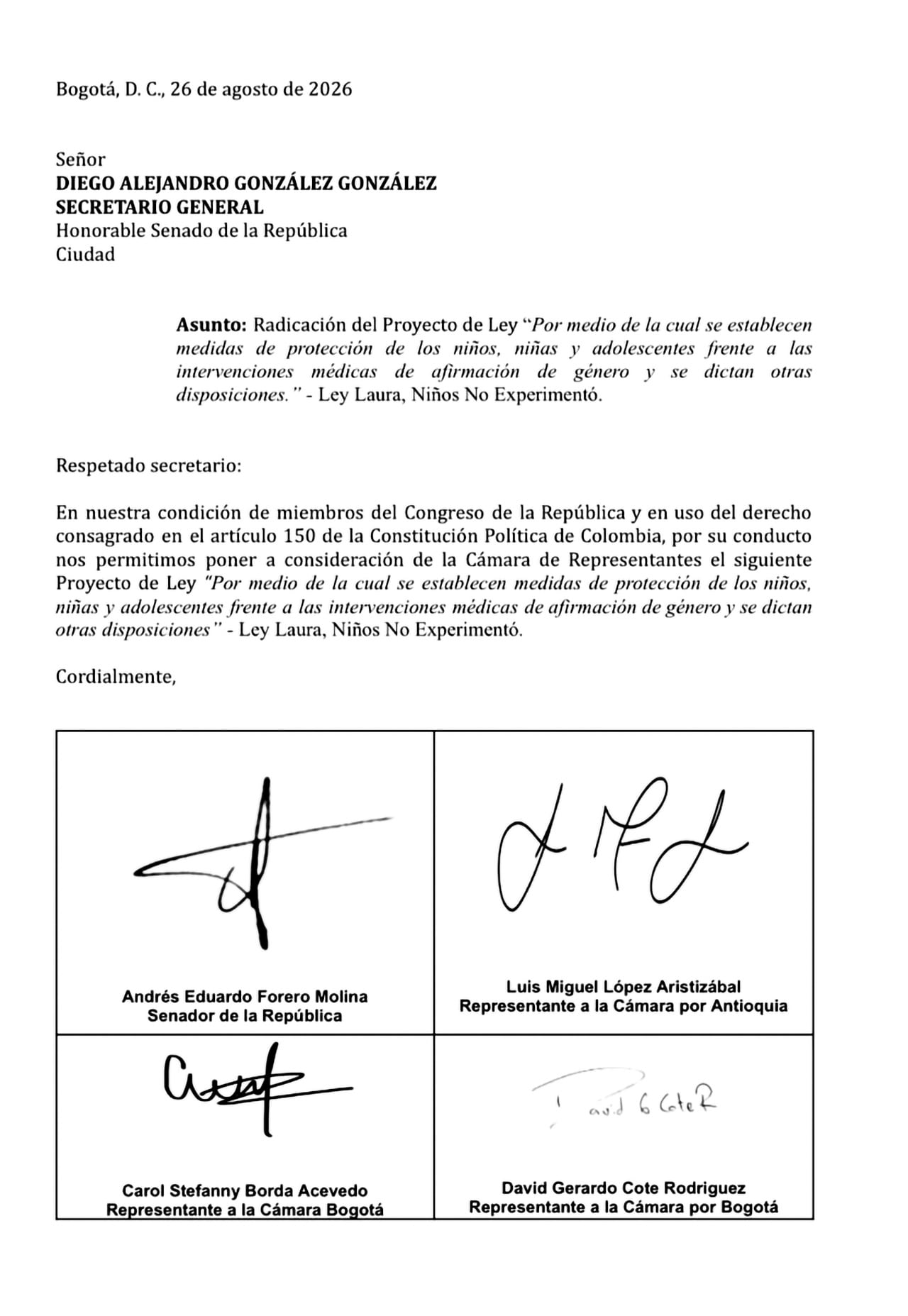 El debate entre Andrés Forero y Mauricio Toro refleja las posiciones encontradas que existen en el Congreso frente a la atención médica relacionada con la identidad de género en menores.