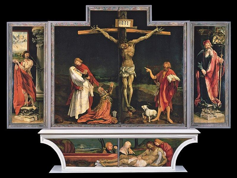 Retablo de Isenheim (Matthias Grünewald, 1515-1516). Wikimedia Commons / Unterlinden Museum