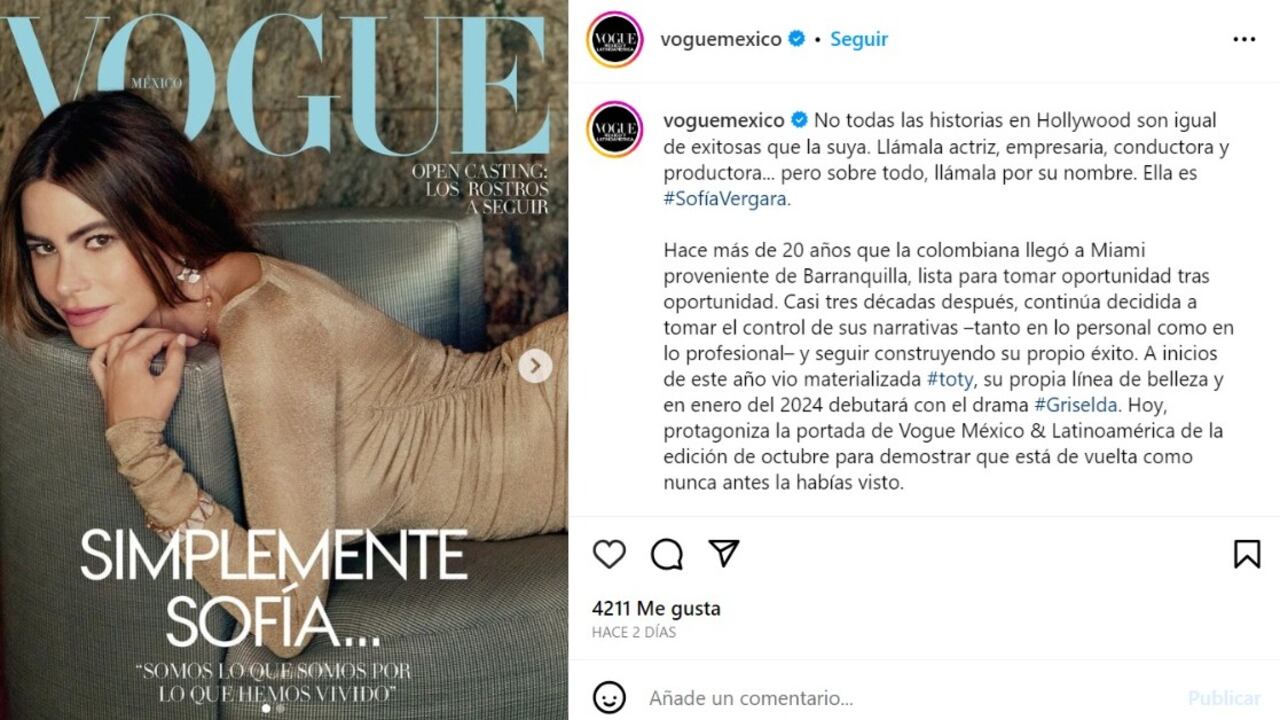 Sofía Vergara habló de su papel interpretando a Griselda Blanco