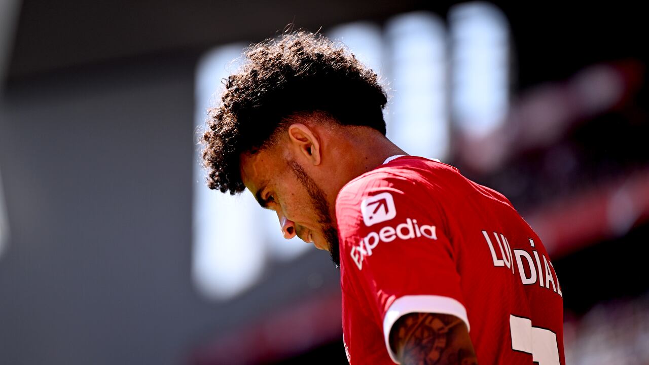 Luis Díaz, jugador del Liverpool de Inglaterra.