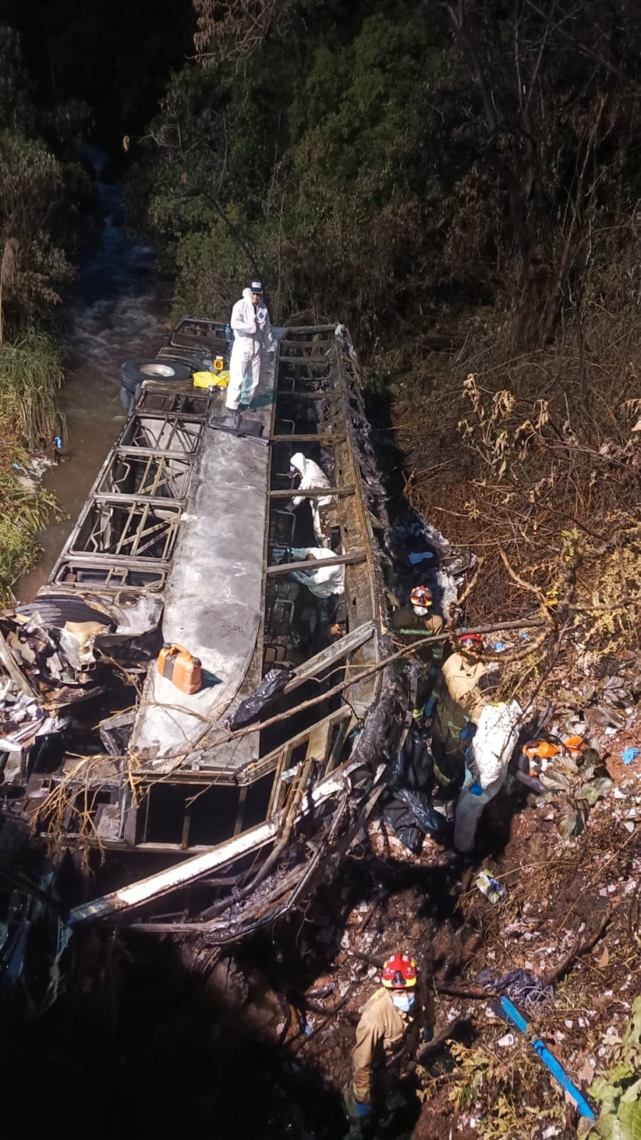 Tragedia en Ecuador: Suben a 14 los muertos por caída de un bus a un abismo