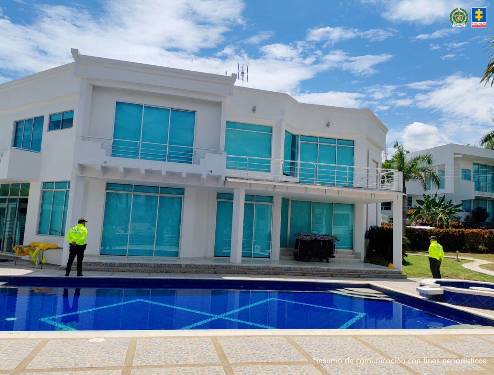 Uno de los bienes inmuebles que la Fiscalía le ocupó a Helmann Yesid Novoa Gómez, considerado como el narco invisible