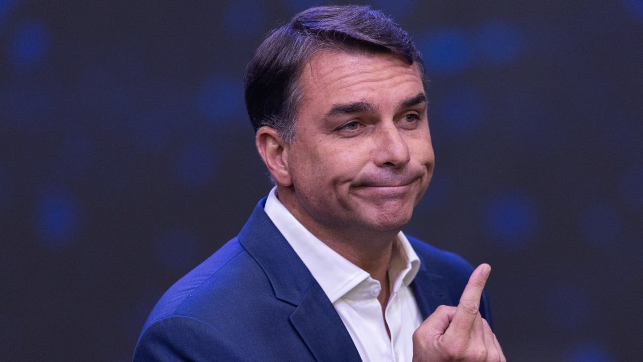 Flávio Bolsonaro, excandidato de derecha en Brasil.