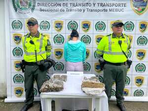 La mujer viajaba con dos niños.