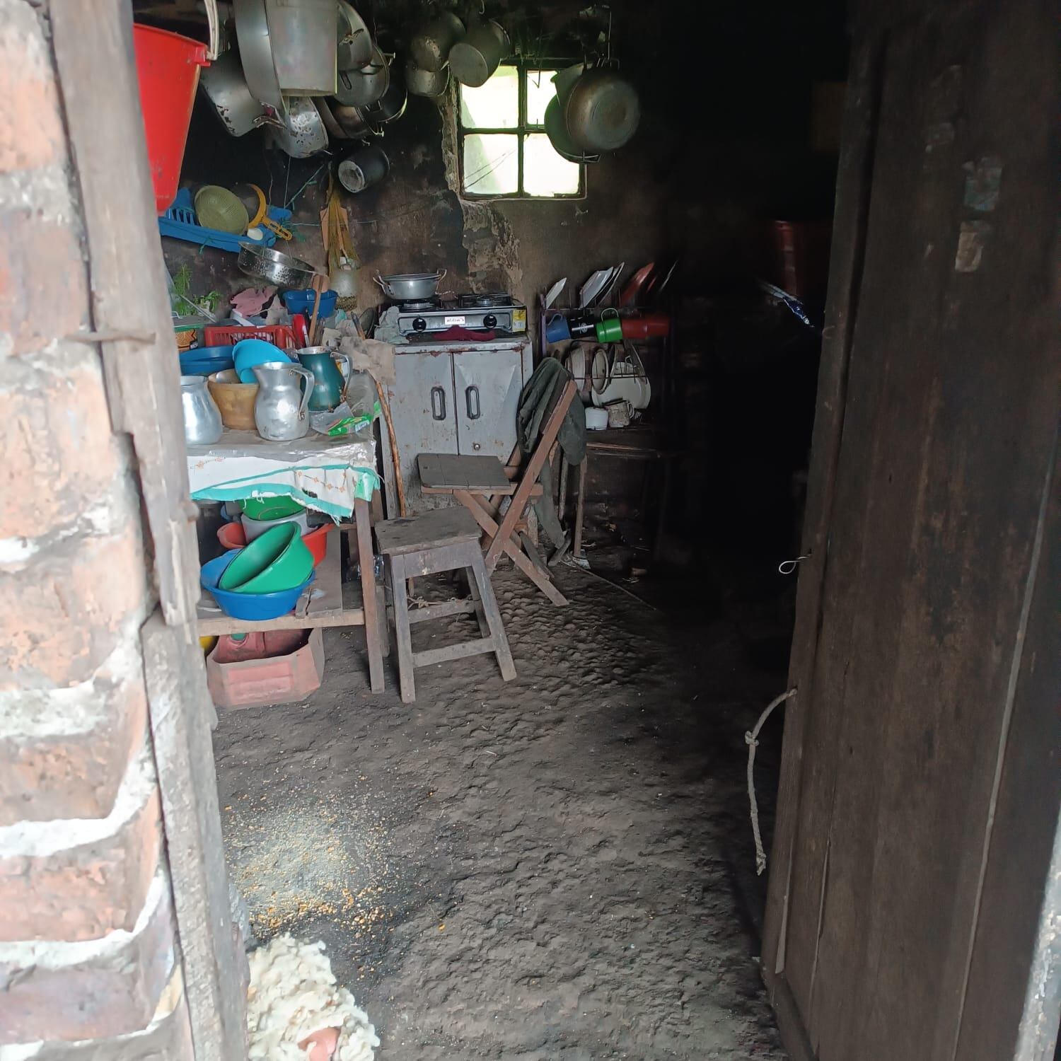 Estado de la casa antes de la entrega de Julián Pinilla.