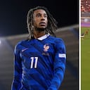 Michael Olise anotó un golazo en Francia vs. Bélgica.
