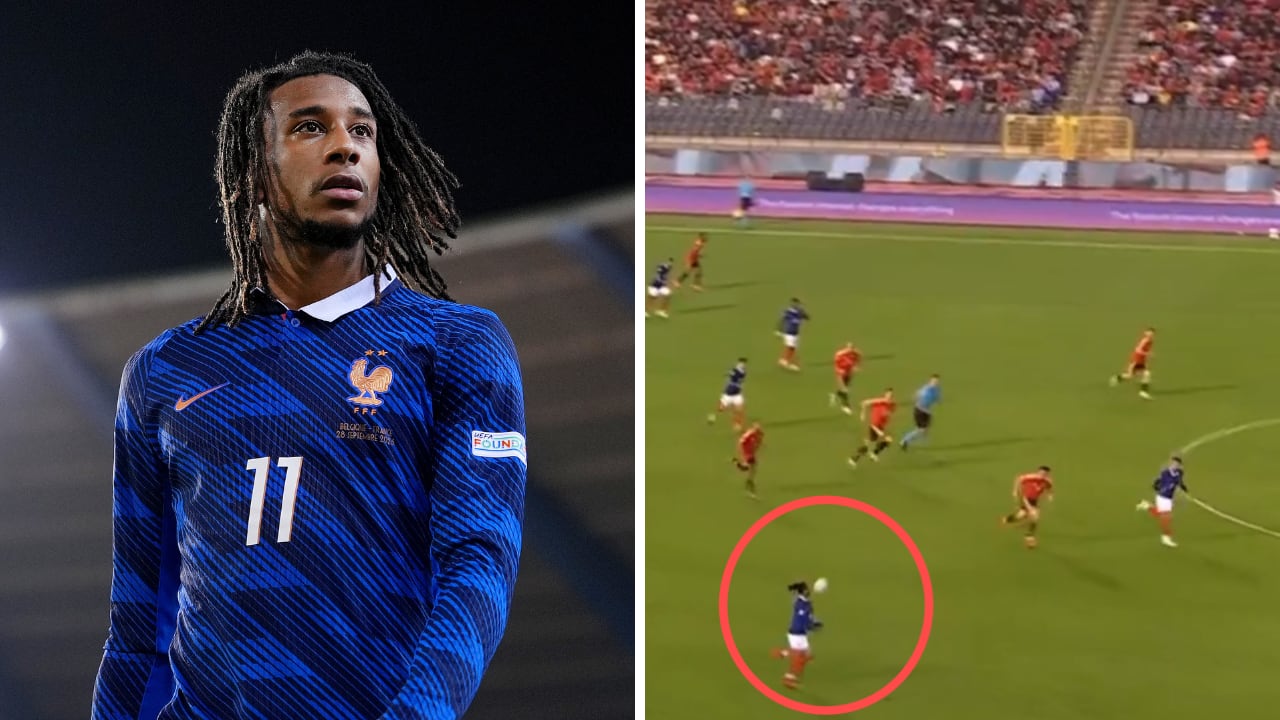 Michael Olise anotó un golazo en Francia vs. Bélgica.