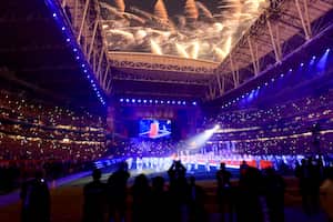 Apple Music Super Bowl LVII Halftime Show en el State Farm Stadium el 12 de febrero de 2023 en Glendale, Arizona.