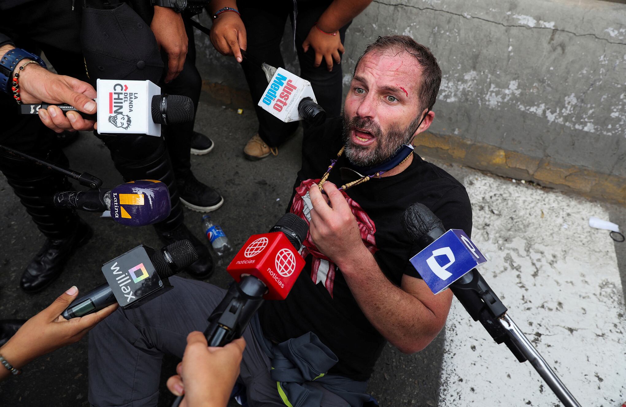 fuertes protestas en Perú