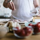 Foto de referencia de sal en la comida