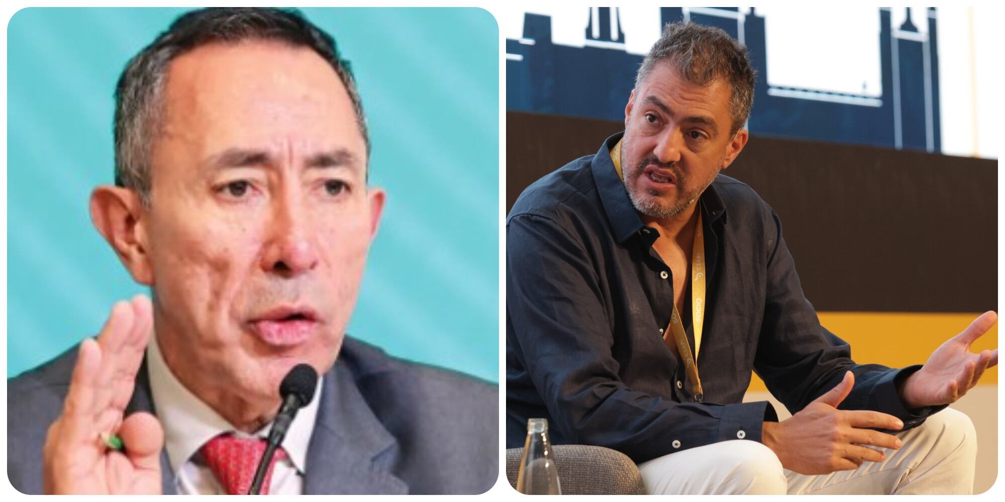 Ricardo Roa, presidente de Ecopetrol, y Juan Ricardo Ortega, presidente de Grupo Energía Bogotá.