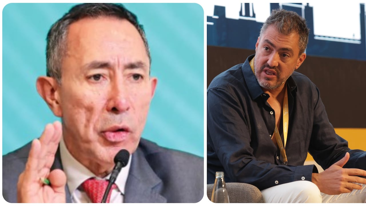 Ricardo Roa, presidente de Ecopetrol, y Juan Ricardo Ortega, presidente de Grupo Energía Bogotá.