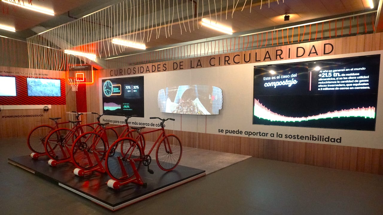 El Centro Interactivo de Economía Circular inaugurado en el Movistar Arena es inédito en Latinoamérica.