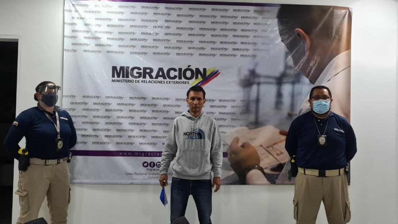 Luis Jhon Castro Ramírez, alias El Zarco, llega a Colombia.