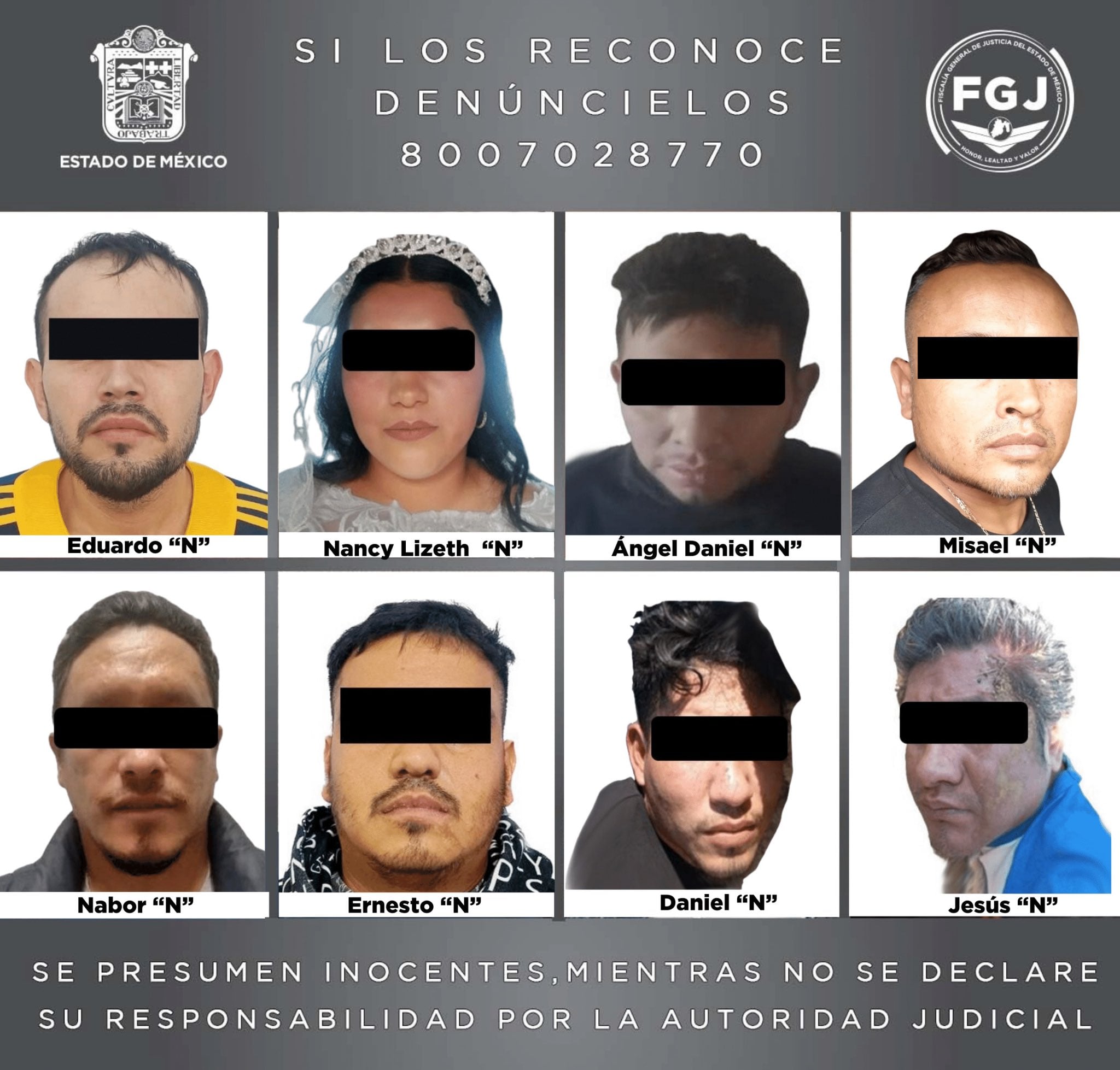 Los detenidos pasaron a ser juzgados por las autoridades competentes