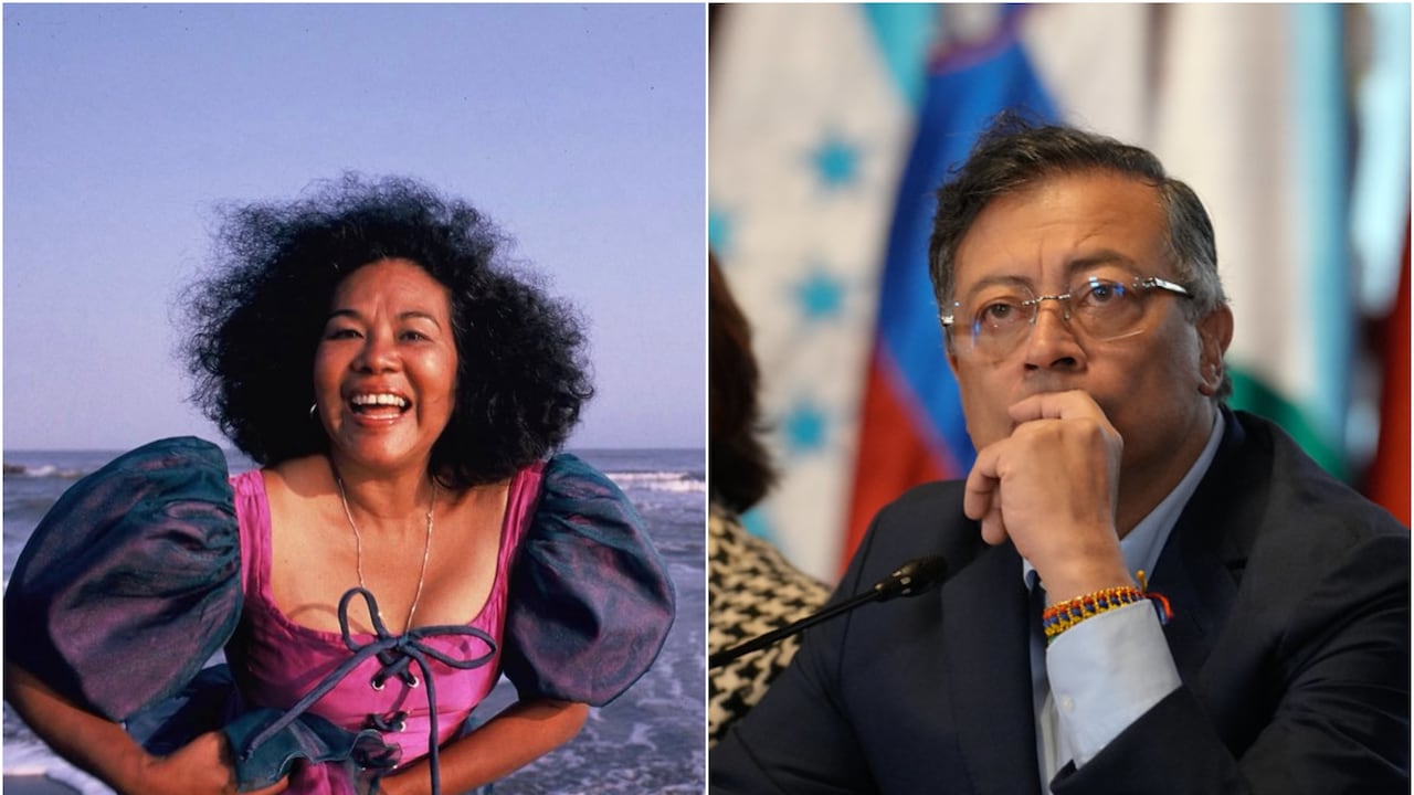 Gustavo Petro y Totó la Momposina.