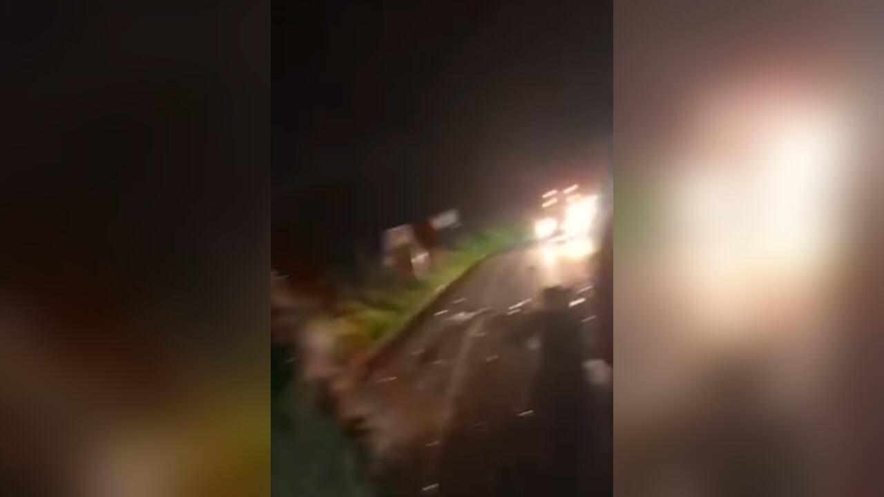 Así quedó el sitio en el que se registró el terrible siniestro vial.